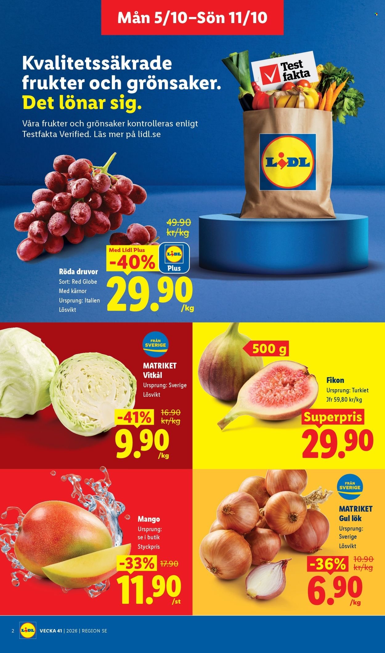LIDL reklamblad - ERBJUDANDEN VECKA 41