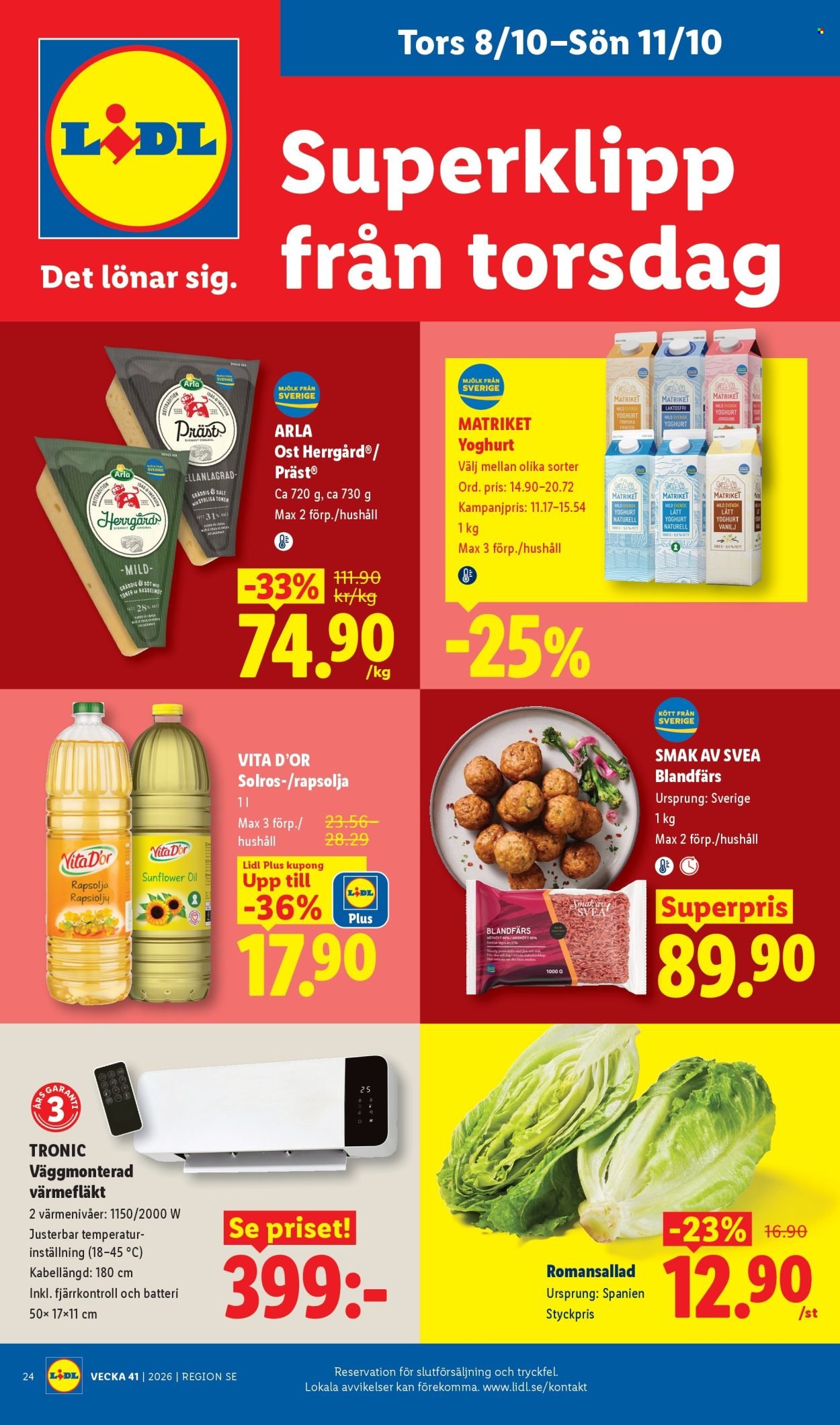 LIDL reklamblad - ERBJUDANDEN VECKA 41