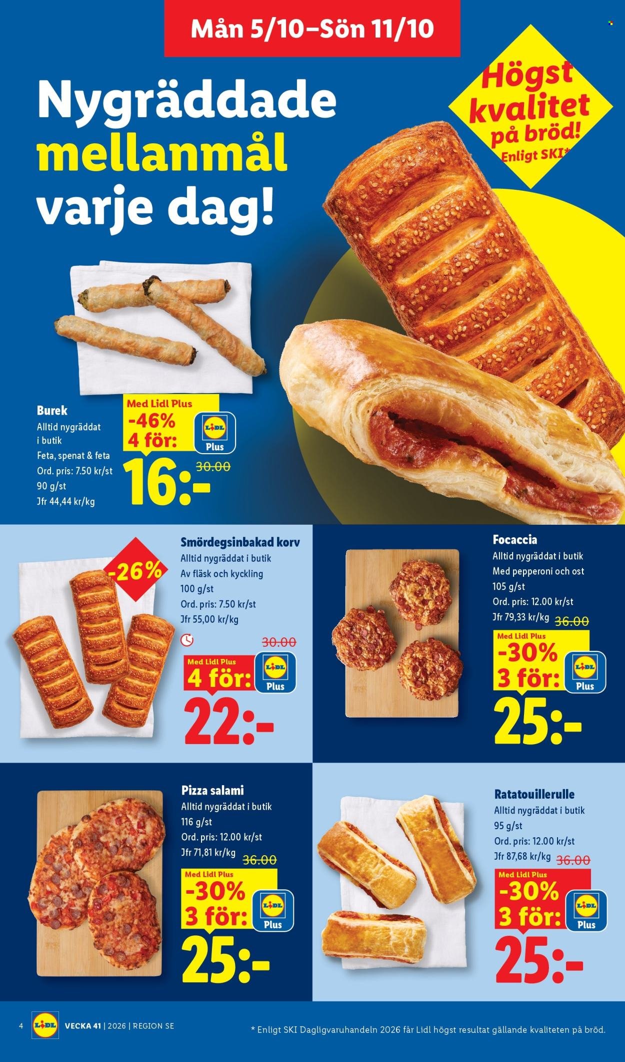 LIDL reklamblad - ERBJUDANDEN VECKA 41