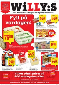 WILLYS reklamblad - T.o.m. måndag 17/08 2026
