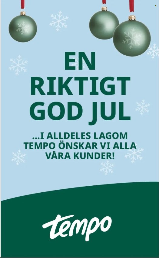 TEMPO reklamblad - T.o.m. måndag 08/12 2025
