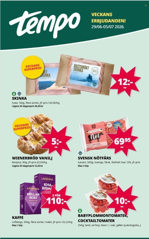 TEMPO reklamblad - T.o.m. måndag 29/06 2026