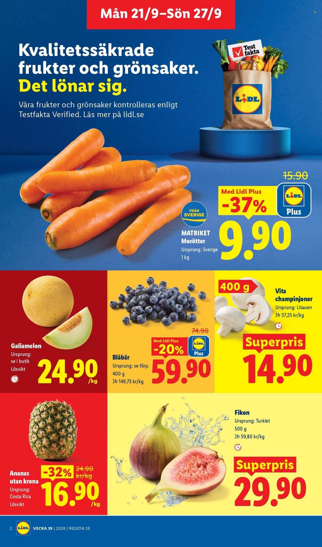 LIDL reklamblad - ERBJUDANDEN VECKA 39