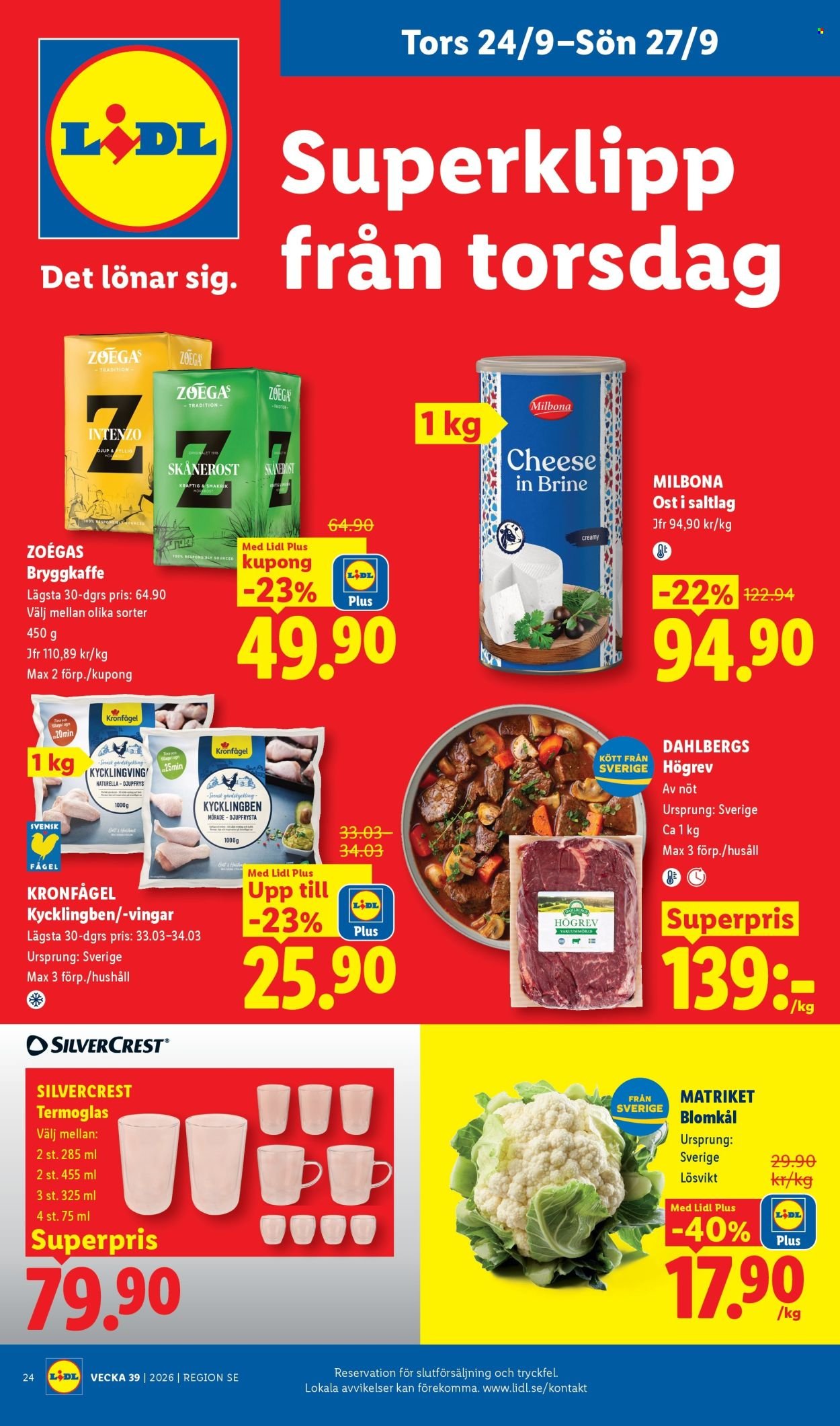 LIDL reklamblad - ERBJUDANDEN VECKA 39