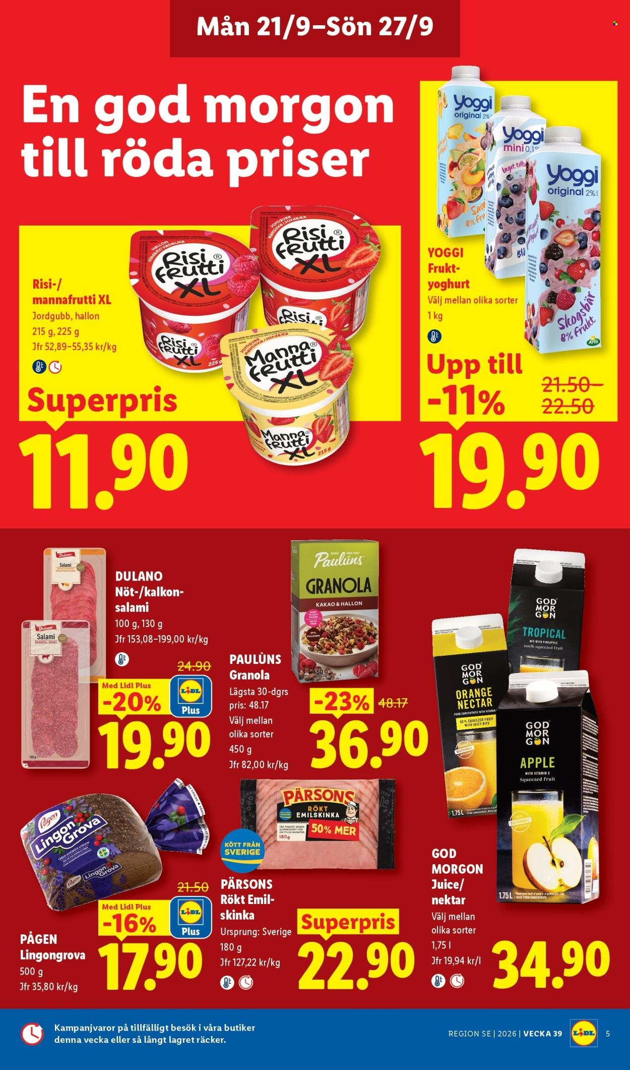 LIDL reklamblad - ERBJUDANDEN VECKA 39