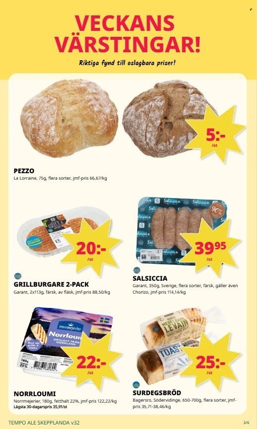 TEMPO reklamblad - T.o.m. måndag 03/08 2026