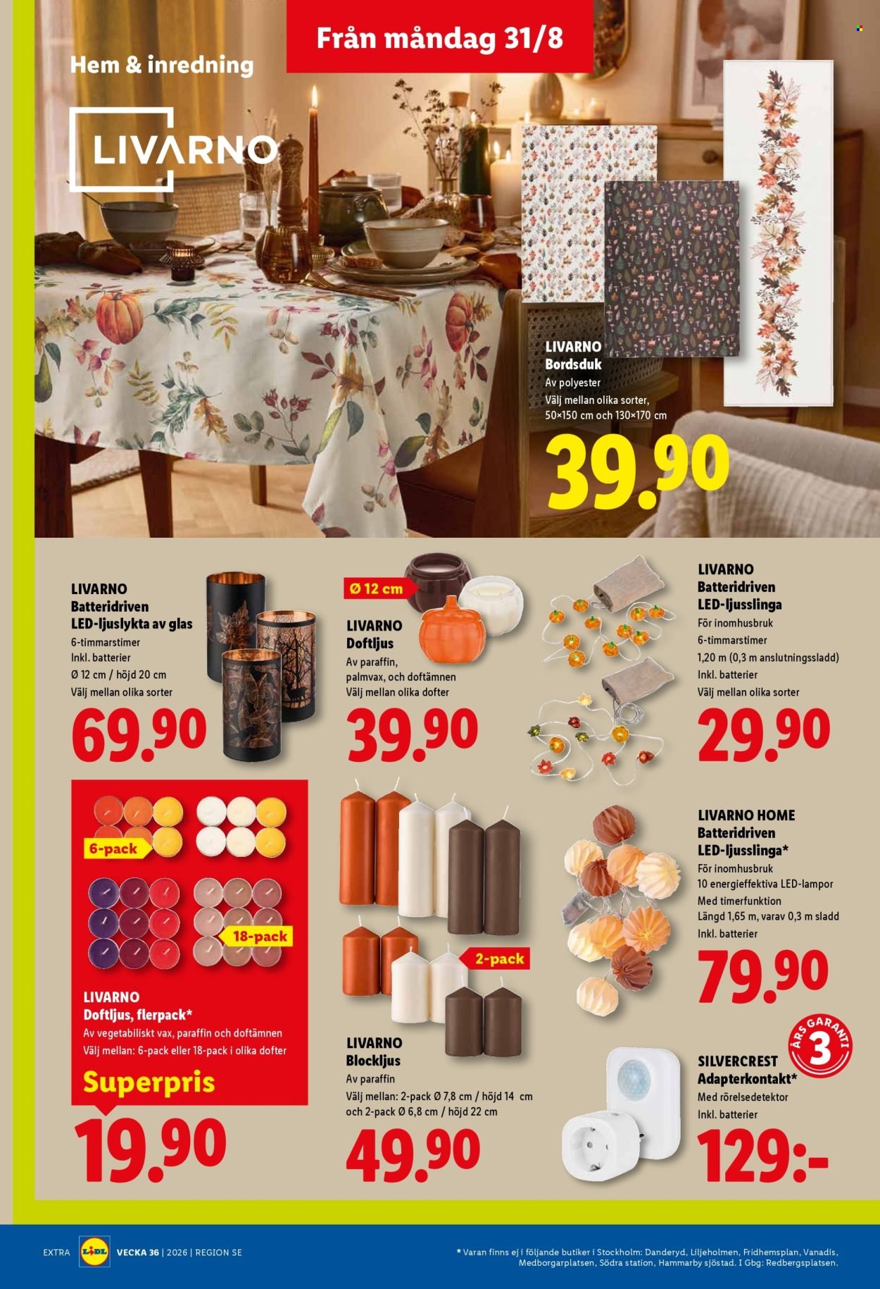 LIDL reklamblad - ERBJUDANDEN VECKA 36