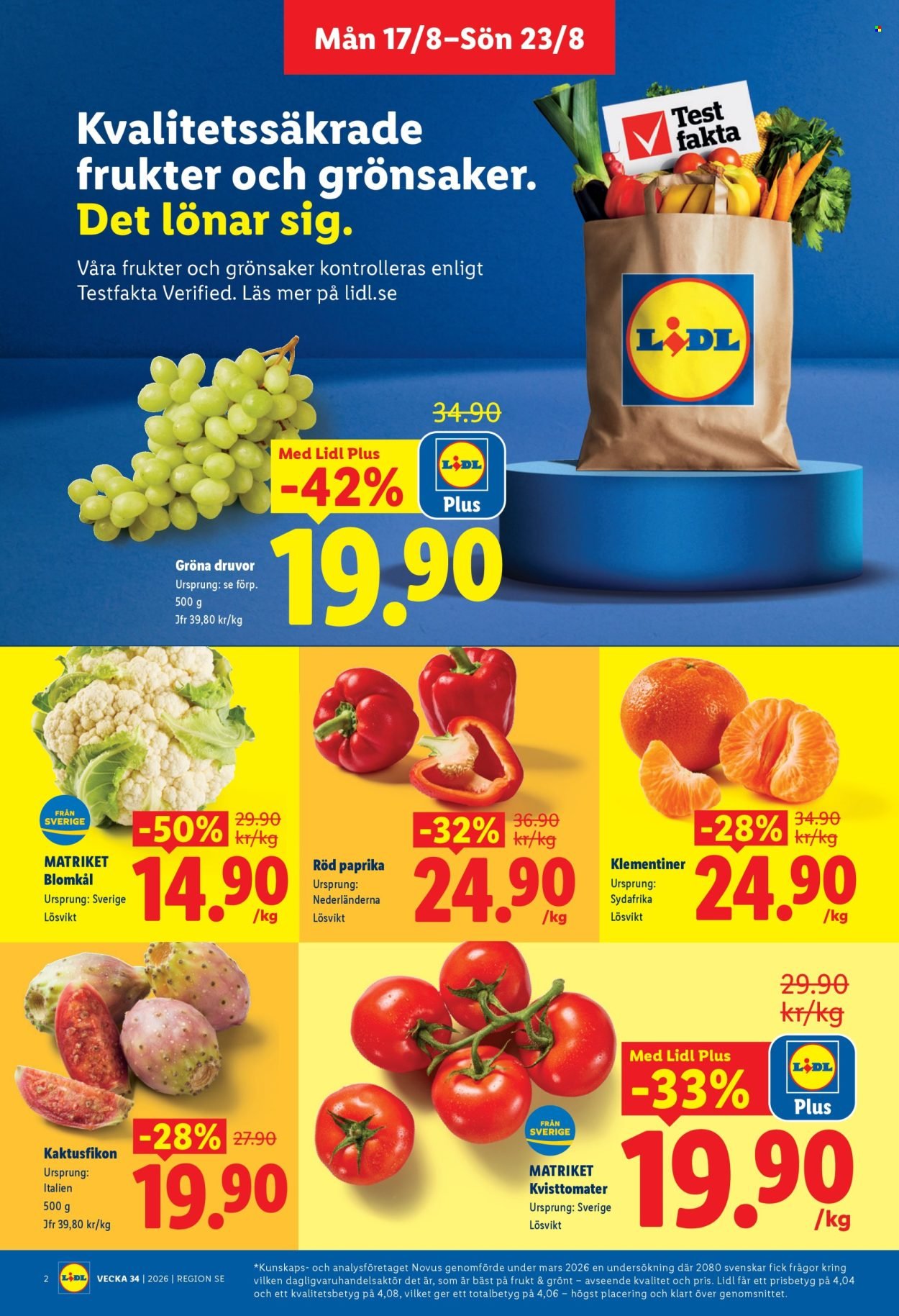 LIDL reklamblad - ERBJUDANDEN VECKA 34
