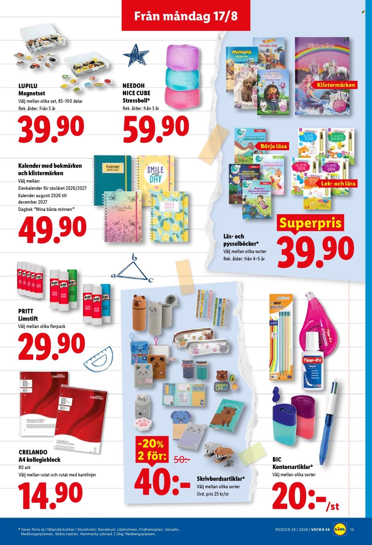 LIDL reklamblad - ERBJUDANDEN VECKA 34