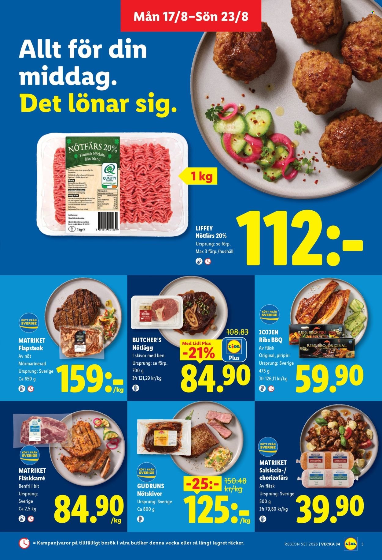 LIDL reklamblad - ERBJUDANDEN VECKA 34