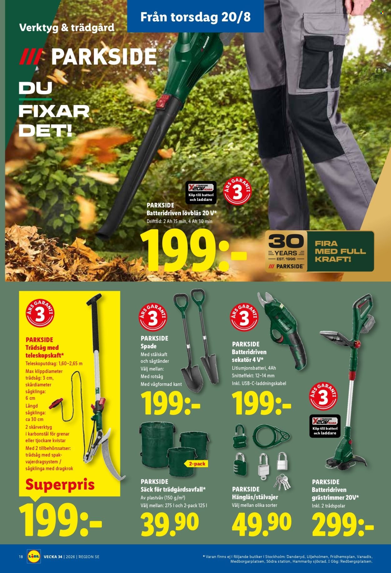 LIDL reklamblad - ERBJUDANDEN VECKA 34