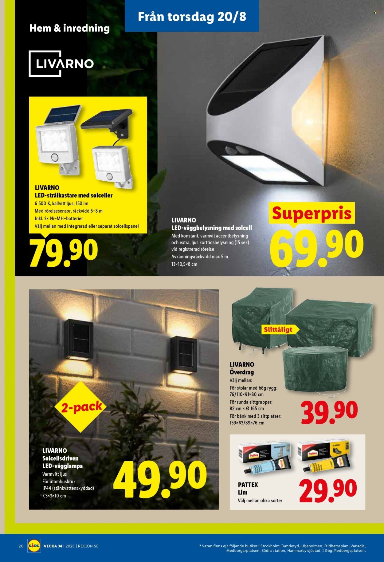 LIDL reklamblad - ERBJUDANDEN VECKA 34
