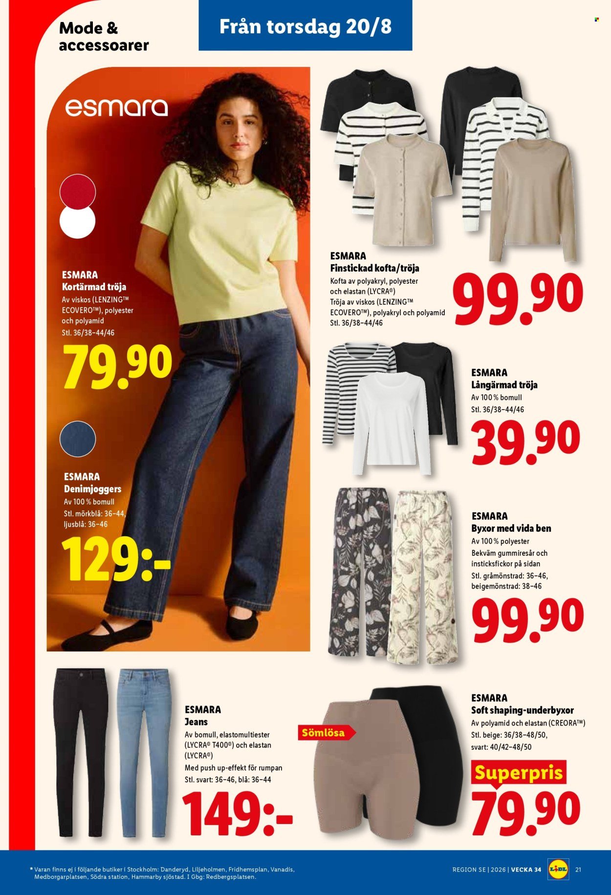 LIDL reklamblad - ERBJUDANDEN VECKA 34