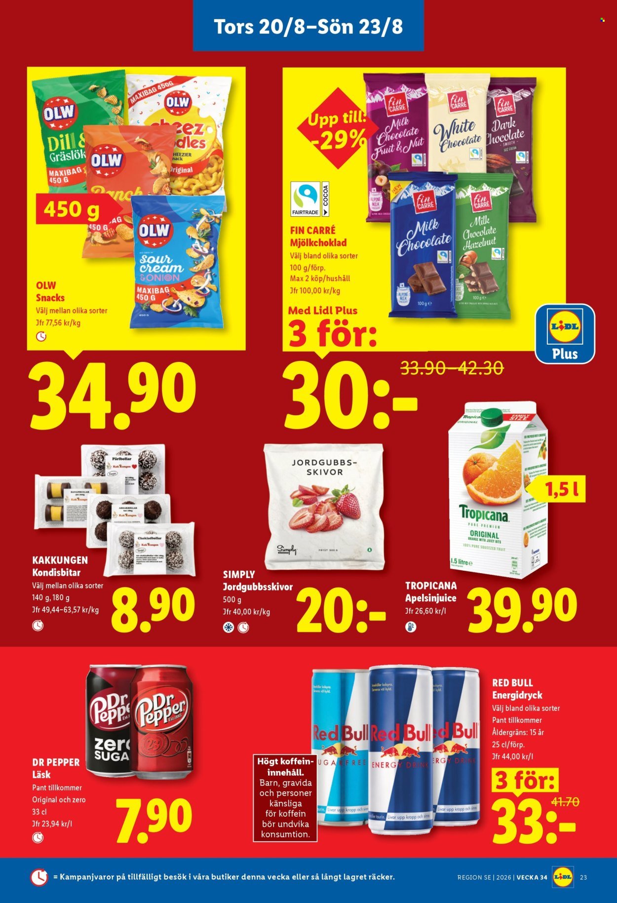 LIDL reklamblad - ERBJUDANDEN VECKA 34