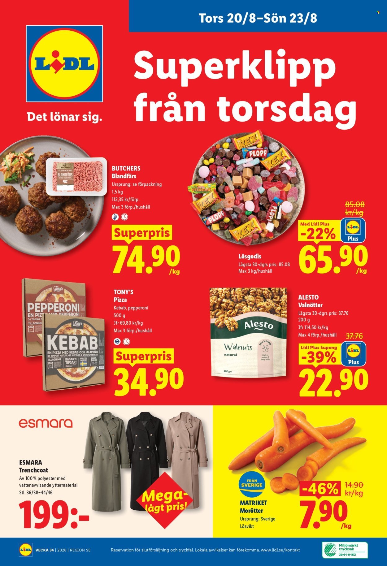 LIDL reklamblad - ERBJUDANDEN VECKA 34