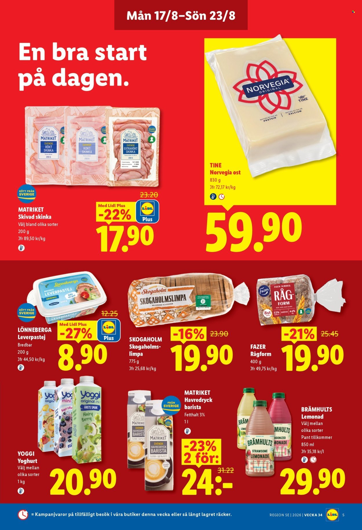 LIDL reklamblad - ERBJUDANDEN VECKA 34