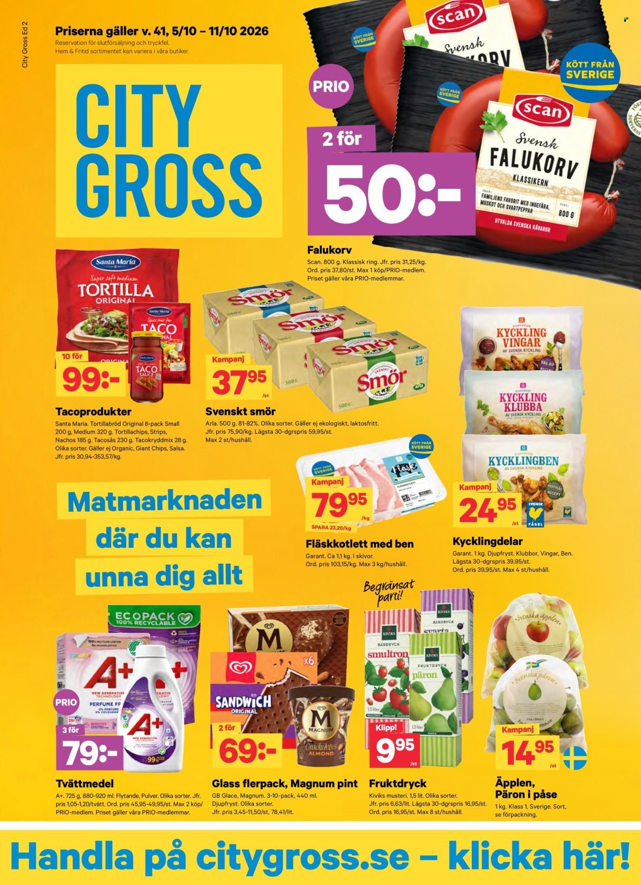 CITY GROSS reklamblad - T.o.m. måndag 05/10 2026