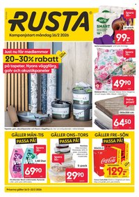 RUSTA reklamblad - T.o.m. måndag 16/02 2026