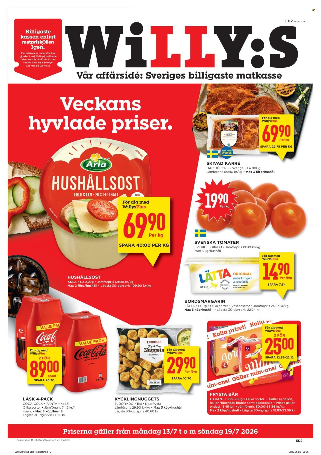 WILLYS reklamblad - T.o.m. måndag 13/07 2026