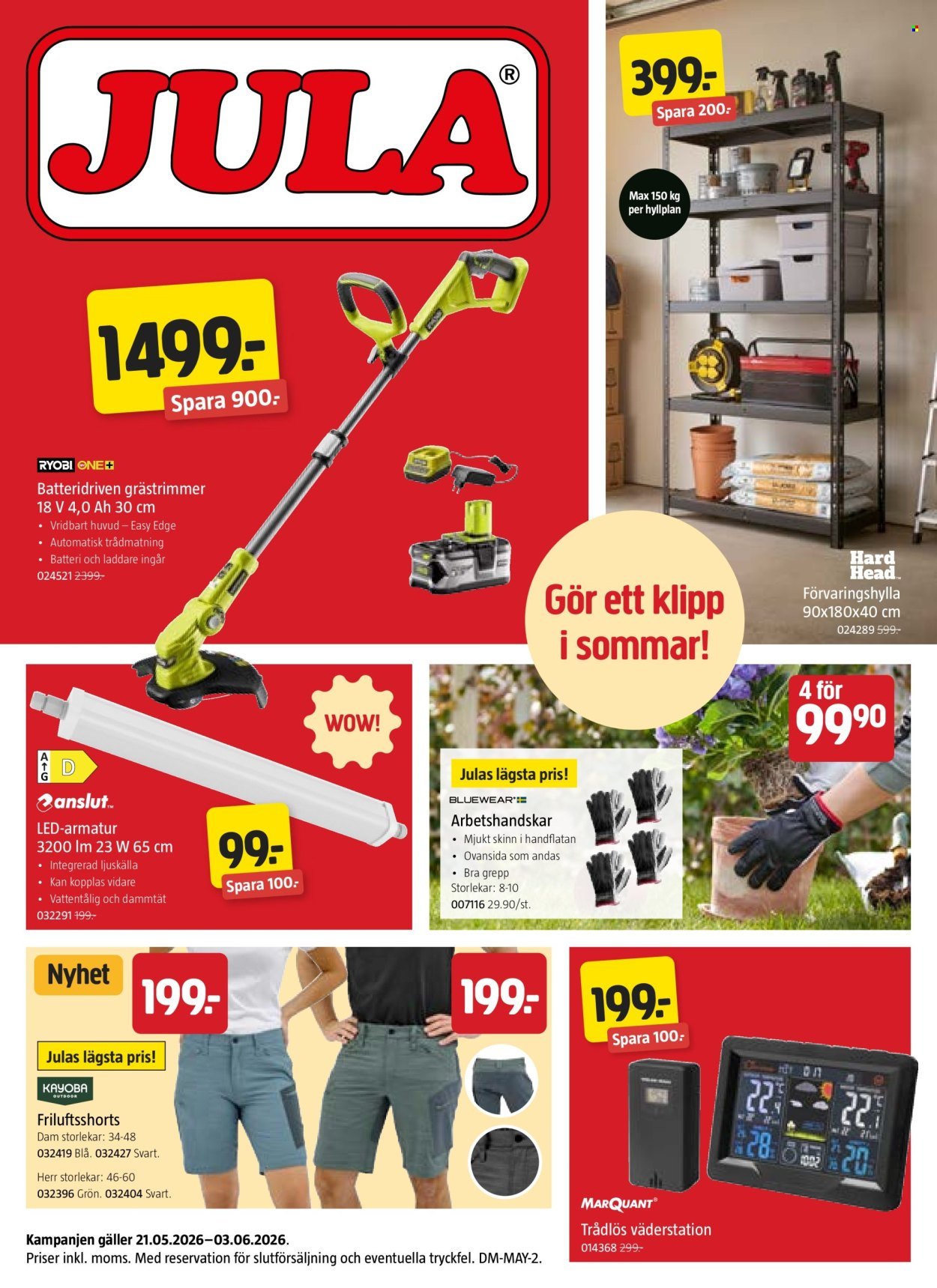 JULA reklamblad - T.o.m. torsdag 21/05 2026