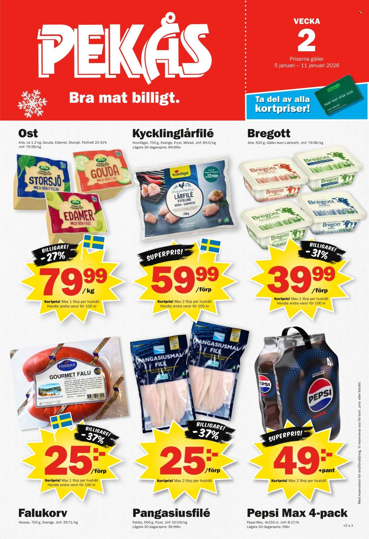 PEKÅS reklamblad - T.o.m. måndag 05/01 2026