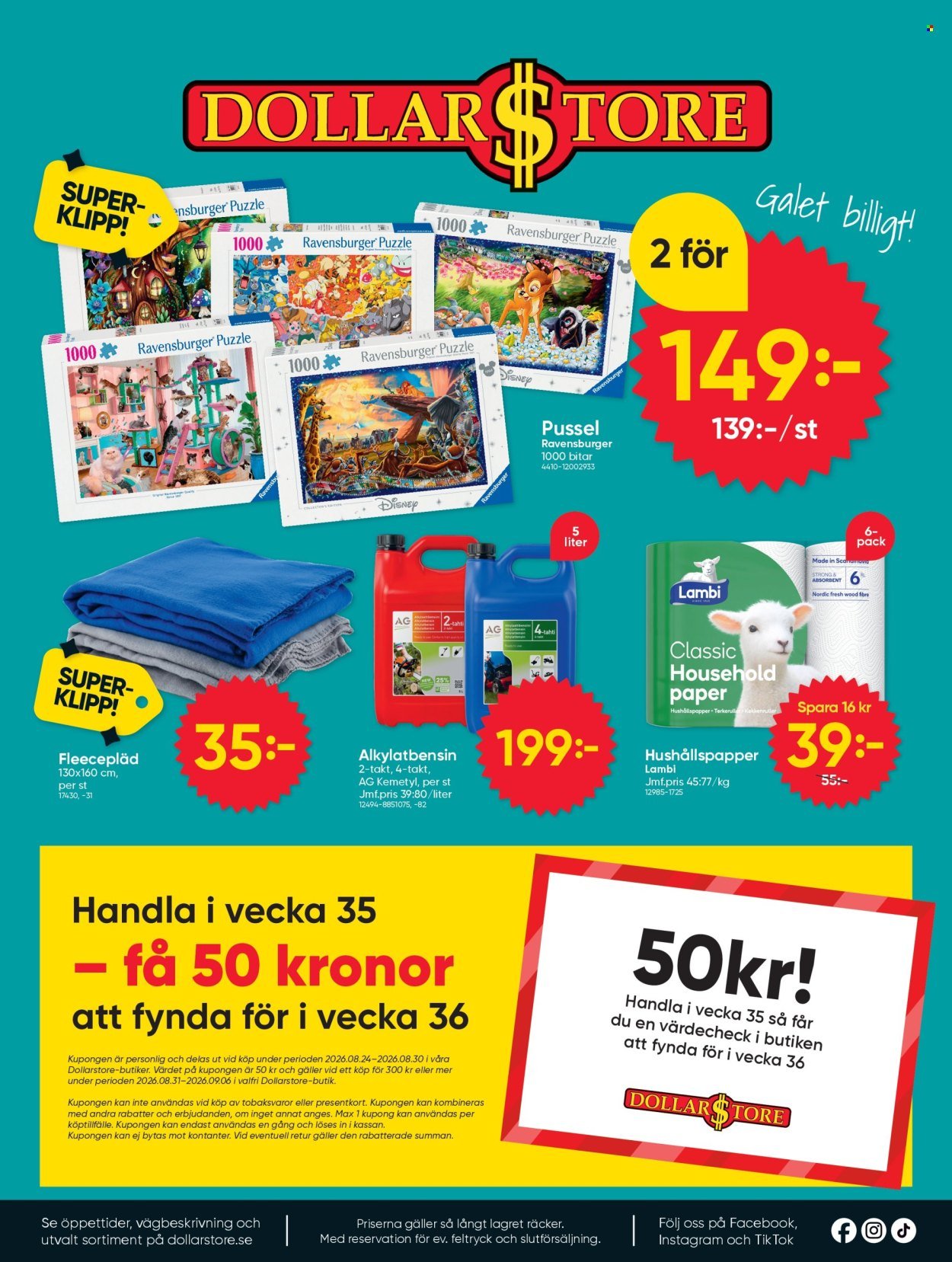 DOLLARSTORE reklamblad - T.o.m. måndag 24/08 2026