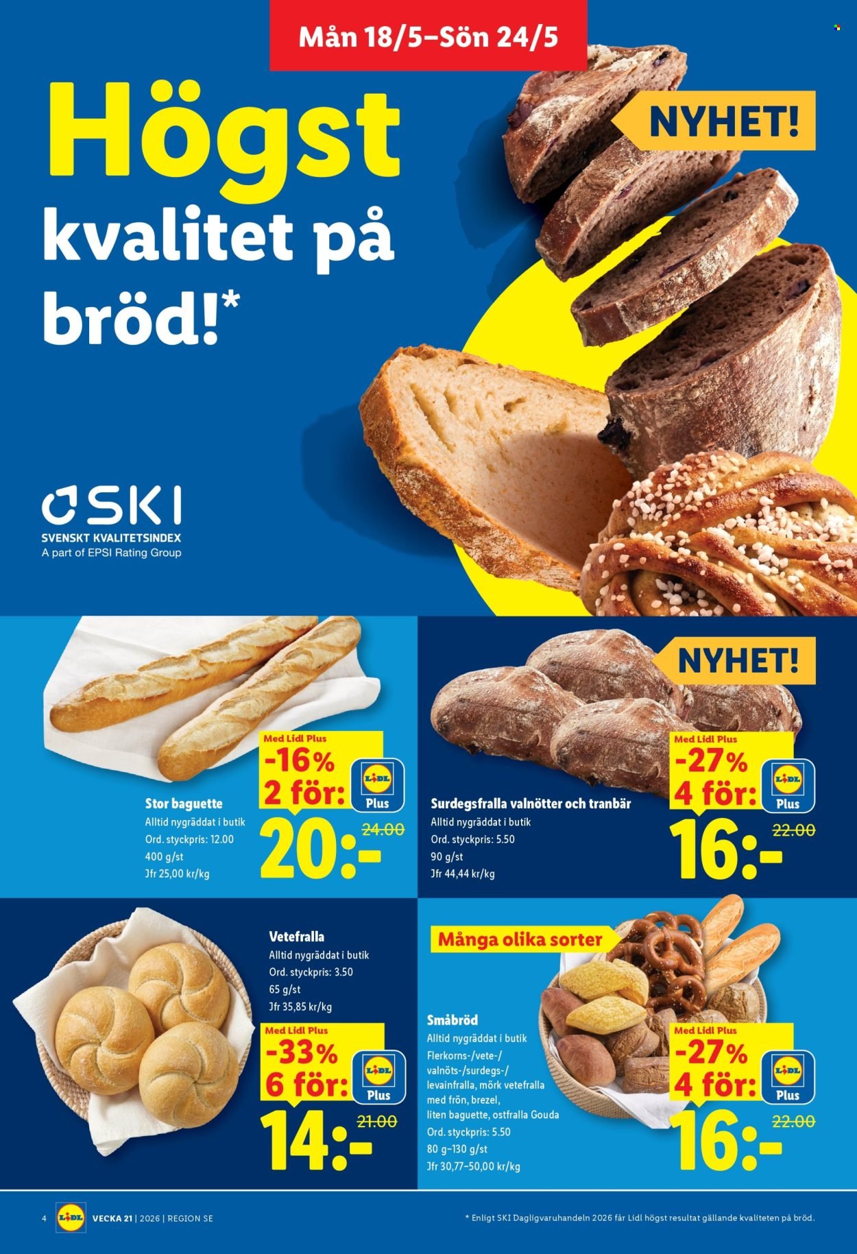 LIDL reklamblad - T.o.m. måndag 18/05 2026