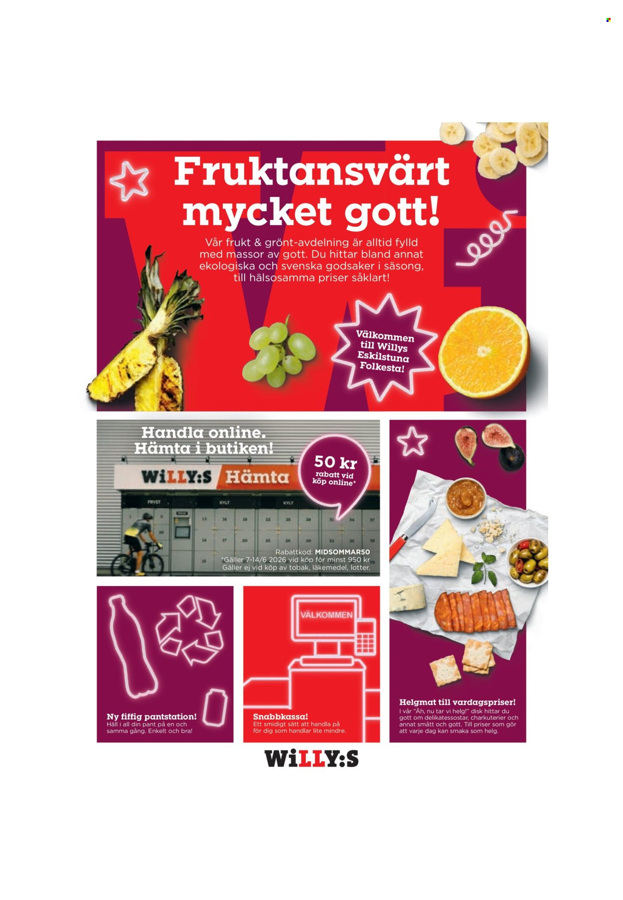 WILLYS reklamblad - T.o.m. måndag 08/06 2026