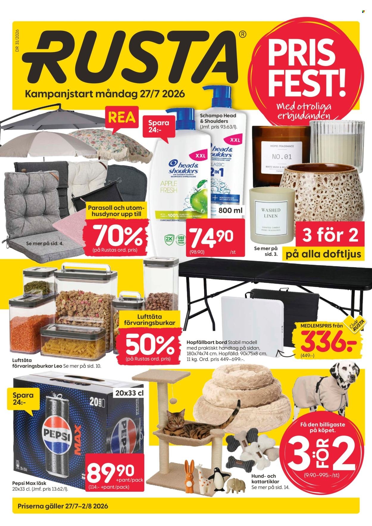 RUSTA reklamblad - T.o.m. måndag 27/07 2026