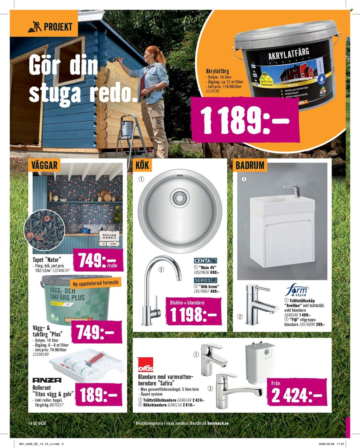 HORNBACH reklamblad - T.o.m. onsdag 01/04 2026