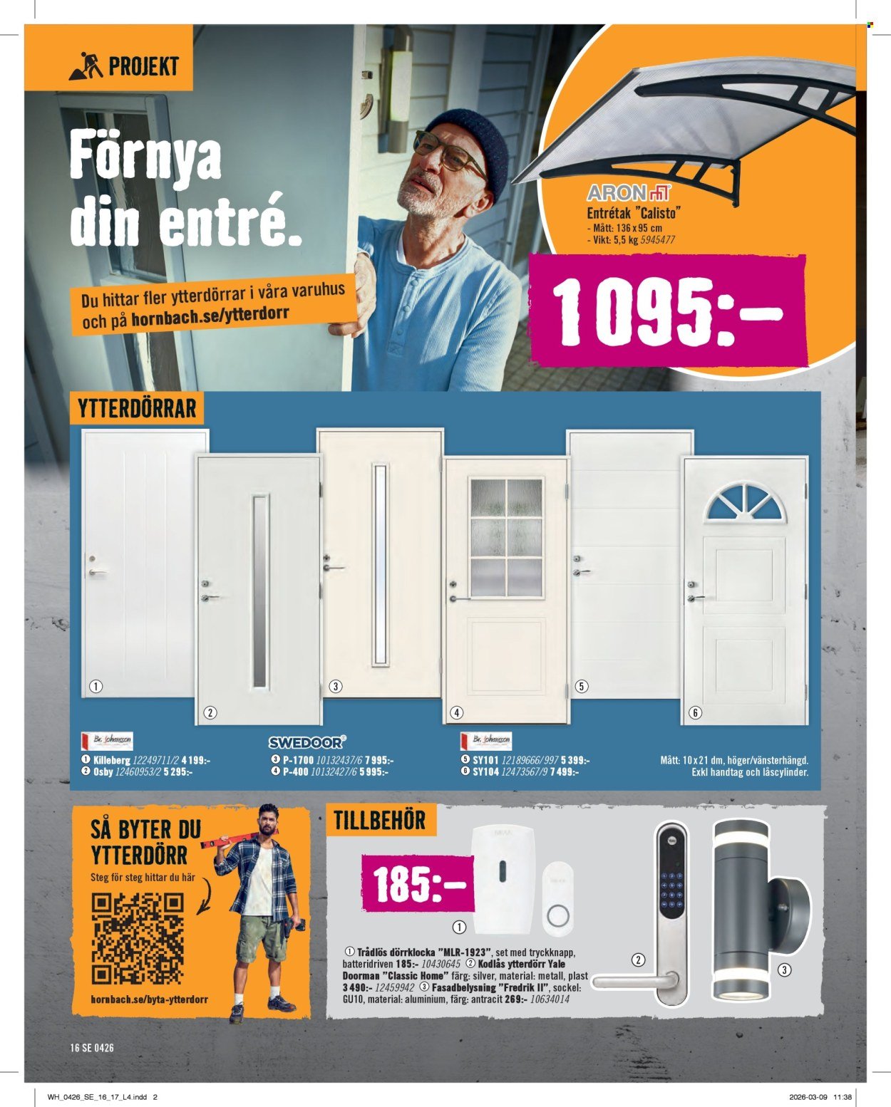HORNBACH reklamblad - T.o.m. onsdag 01/04 2026