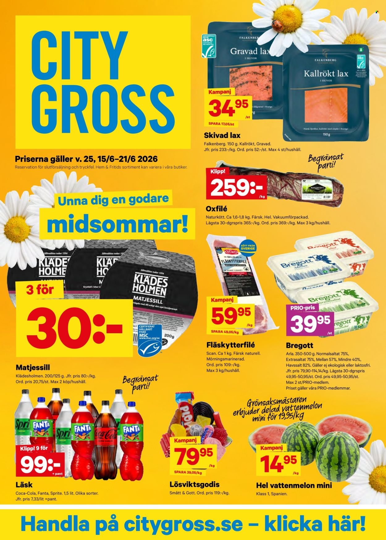 CITY GROSS reklamblad - T.o.m. måndag 15/06 2026