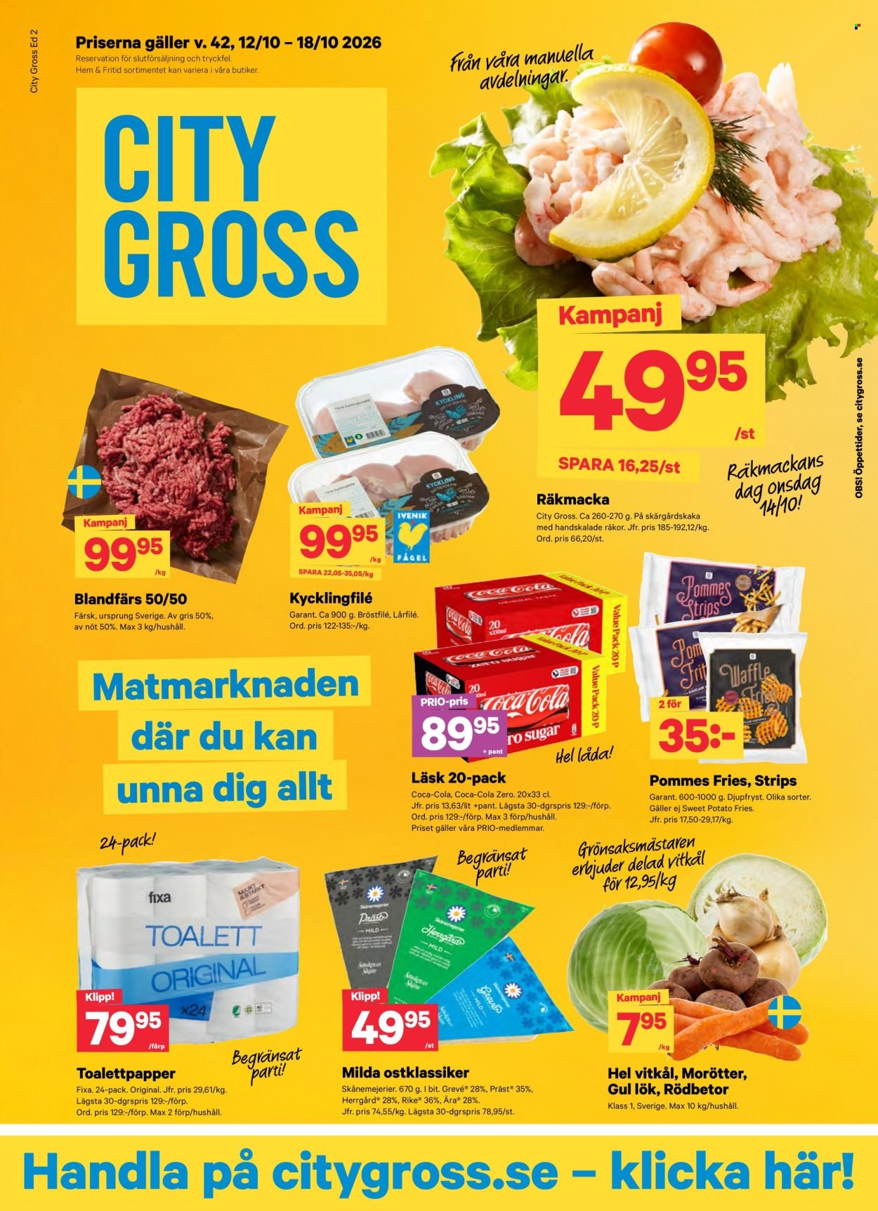 CITY GROSS reklamblad - T.o.m. måndag 12/10 2026