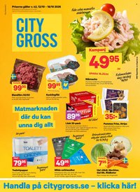 CITY GROSS reklamblad - T.o.m. måndag 12/10 2026