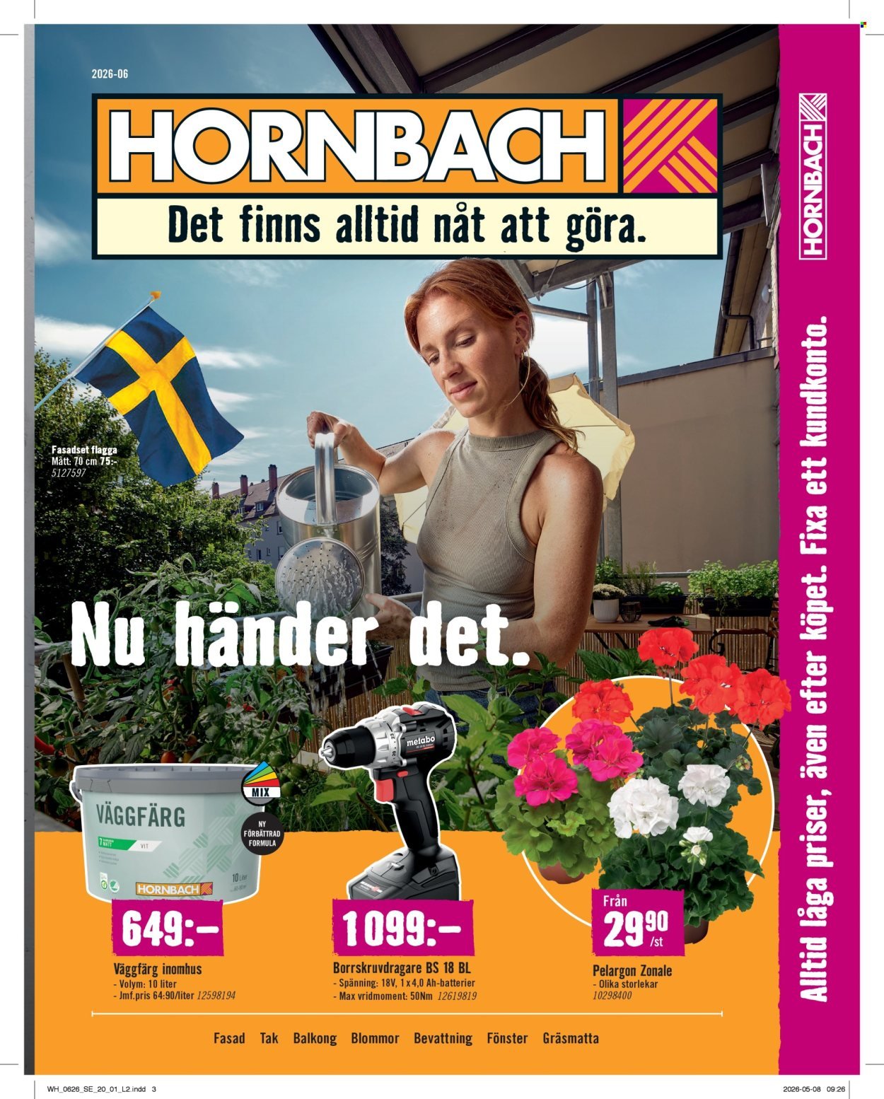 HORNBACH reklamblad - T.o.m. måndag 01/06 2026