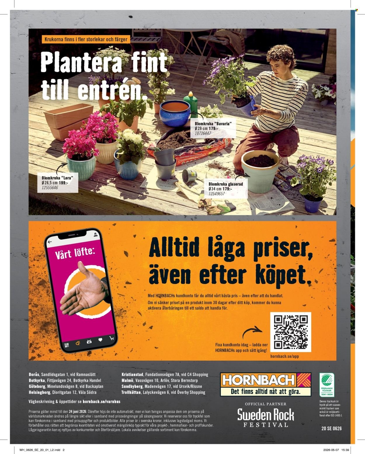 HORNBACH reklamblad - T.o.m. måndag 01/06 2026