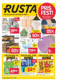 RUSTA reklamblad - T.o.m. måndag 05/01 2026