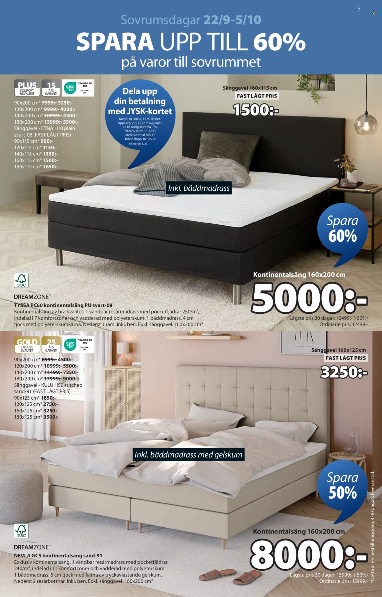 JYSK reklamblad - Veckans erbjudanden (2025-09-22 - 2025-10-05)