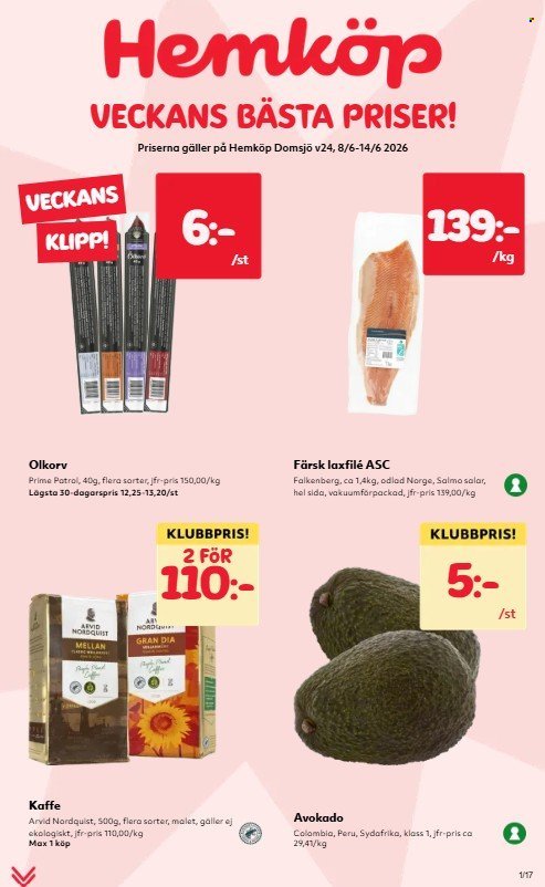 HEMKÖP reklamblad - T.o.m. måndag 08/06 2026