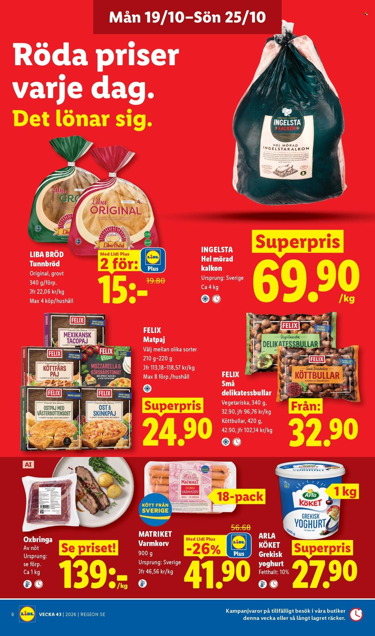 LIDL reklamblad - T.o.m. måndag 19/10 2026