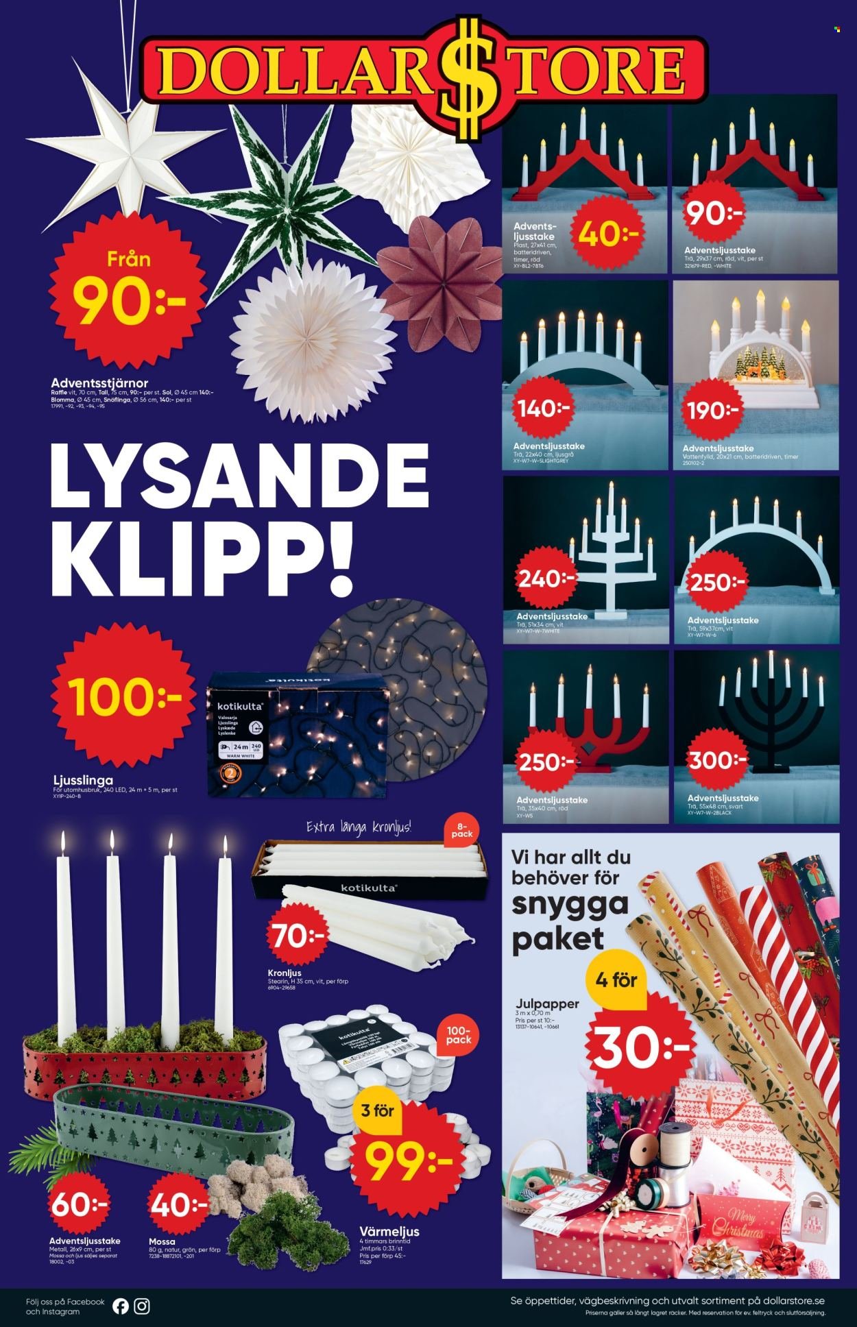 DOLLARSTORE reklamblad - T.o.m. måndag 24/11 2025