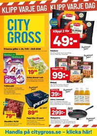 CITY GROSS reklamblad - T.o.m. måndag 17/08 2026