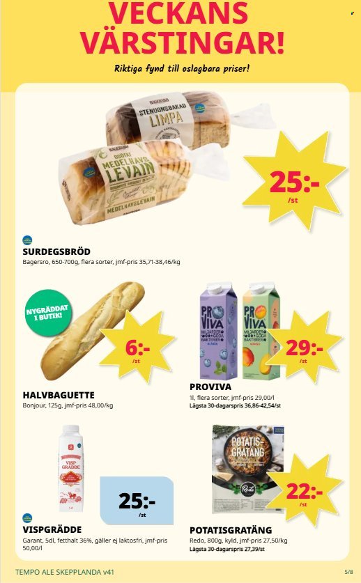 TEMPO reklamblad - T.o.m. måndag 05/10 2026