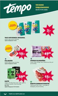 TEMPO reklamblad - T.o.m. måndag 05/10 2026