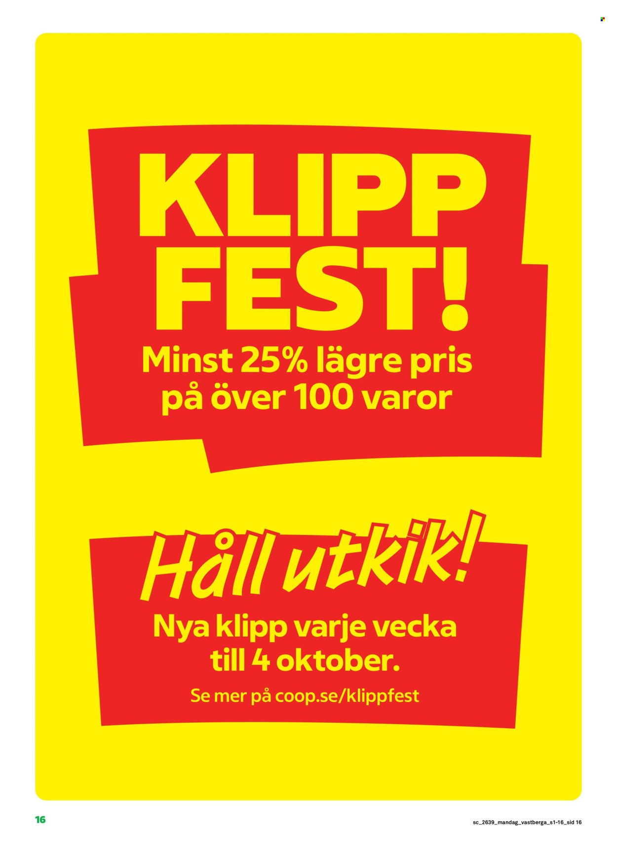 STORA COOP reklamblad - T.o.m. måndag 21/09 2026
