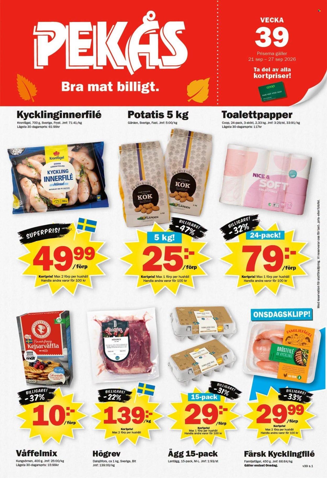 PEKÅS reklamblad - T.o.m. måndag 21/09 2026