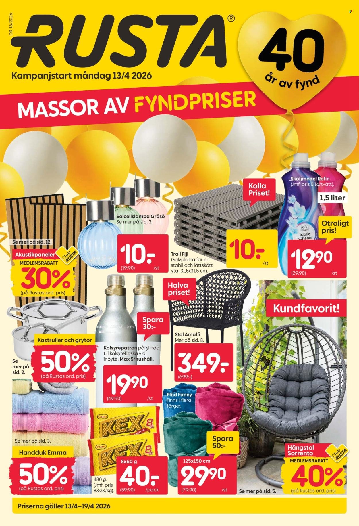 RUSTA reklamblad - T.o.m. måndag 13/04 2026