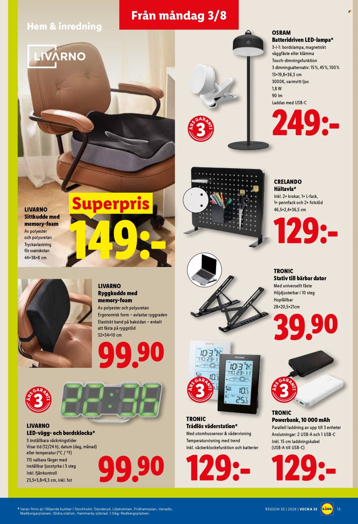 LIDL reklamblad - ERBJUDANDEN VECKA 32