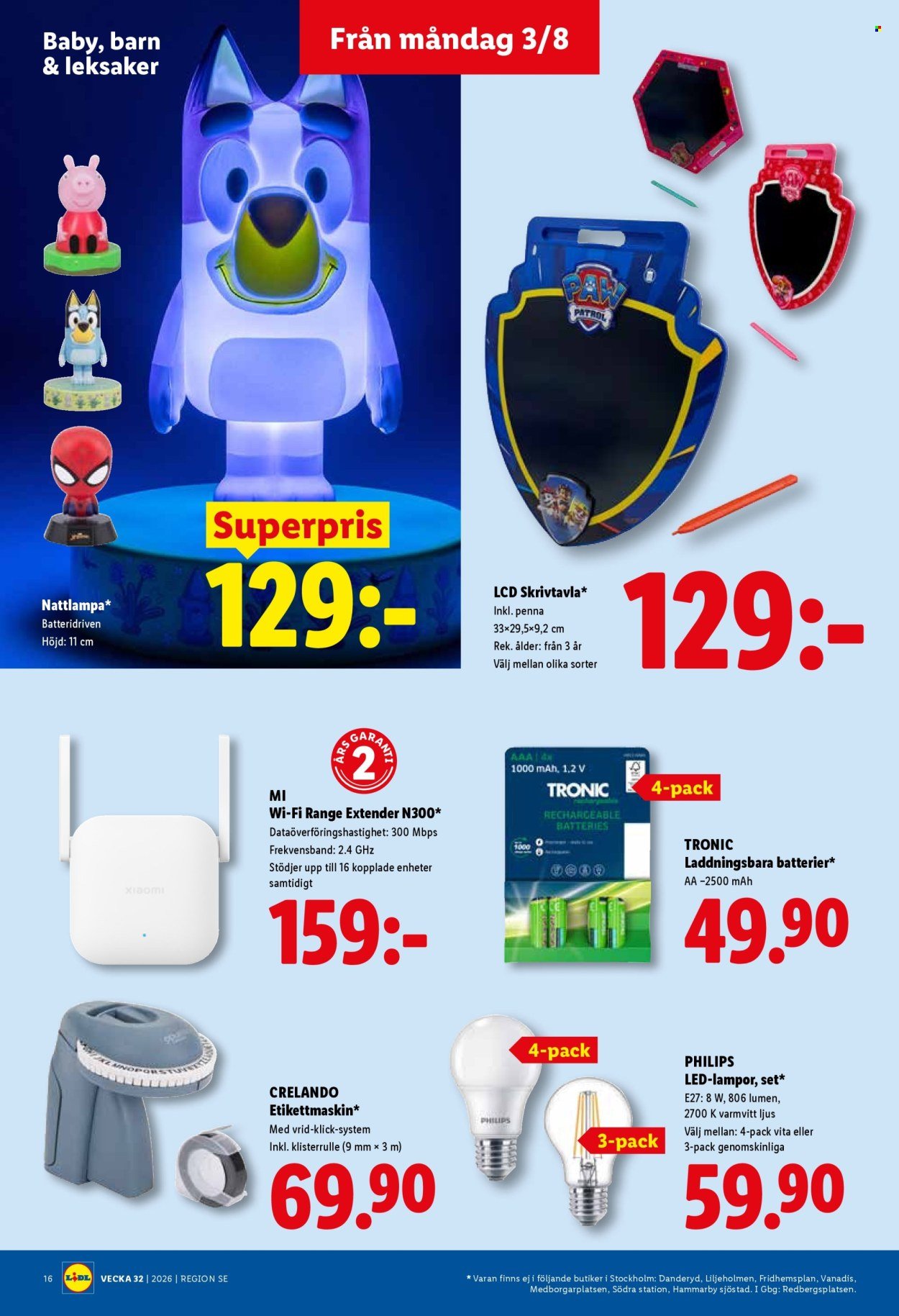 LIDL reklamblad - ERBJUDANDEN VECKA 32