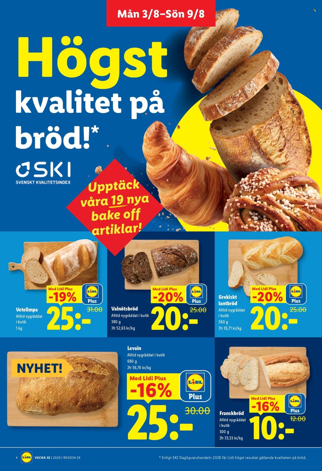 LIDL reklamblad - ERBJUDANDEN VECKA 32